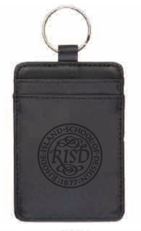 RISD Leatherette ID Holder Luggage Tag Seal Keychain