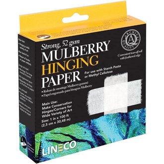 Lineco Mulberry Hinging Paper 1"x100'