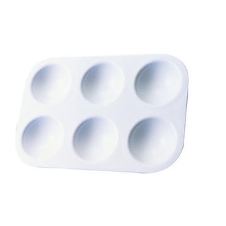 Jack Richeson Plastic Palette Tray Rectangular 6 Wells