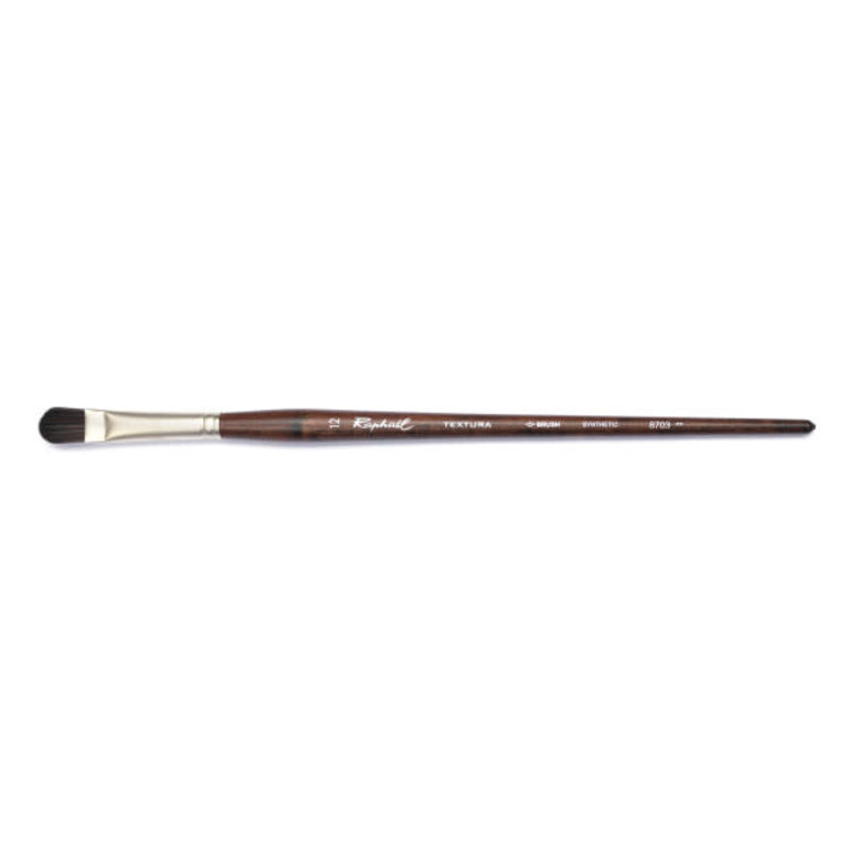  Raphael Sepia Flat Acrylic Brush, 50, Natural