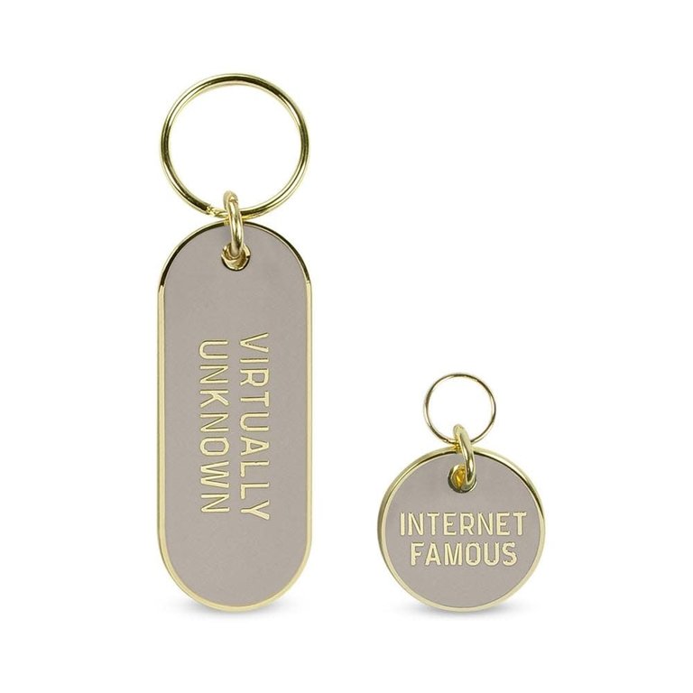 Fred & Friends Internet Famous Keychain + Pet Tag Set