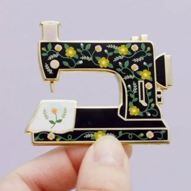 The Gray Muse Sewing Enamel Pin