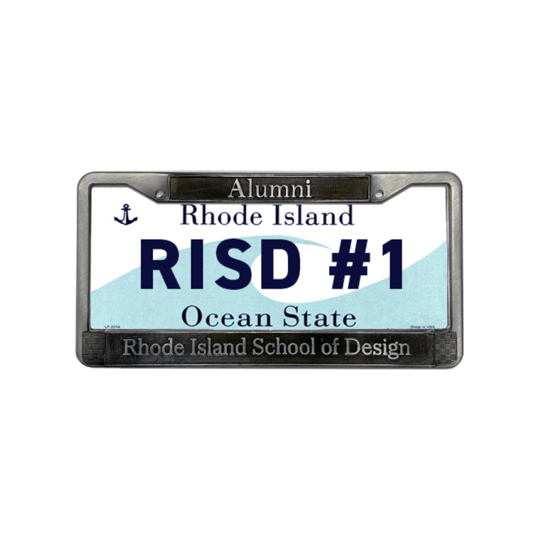 RISD RISD Alumni License Plate Frame Antique Pewter