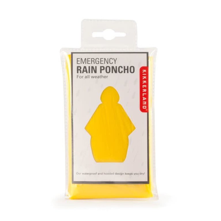 Kikkerland Design Kikkerland Emergency Rain Poncho