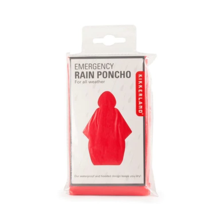 Kikkerland Design Kikkerland Emergency Rain Poncho