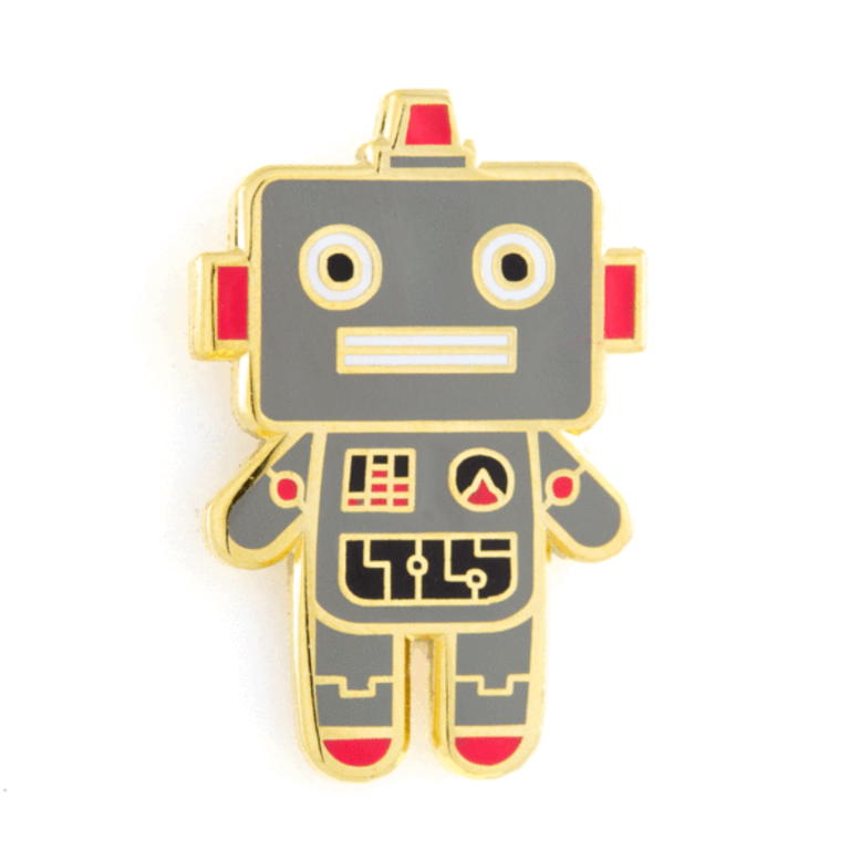 These Are Things These Are Things Enamel Pin Robot Baby