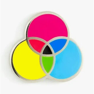 These Are Things These Are Things Enamel Pin CMYK