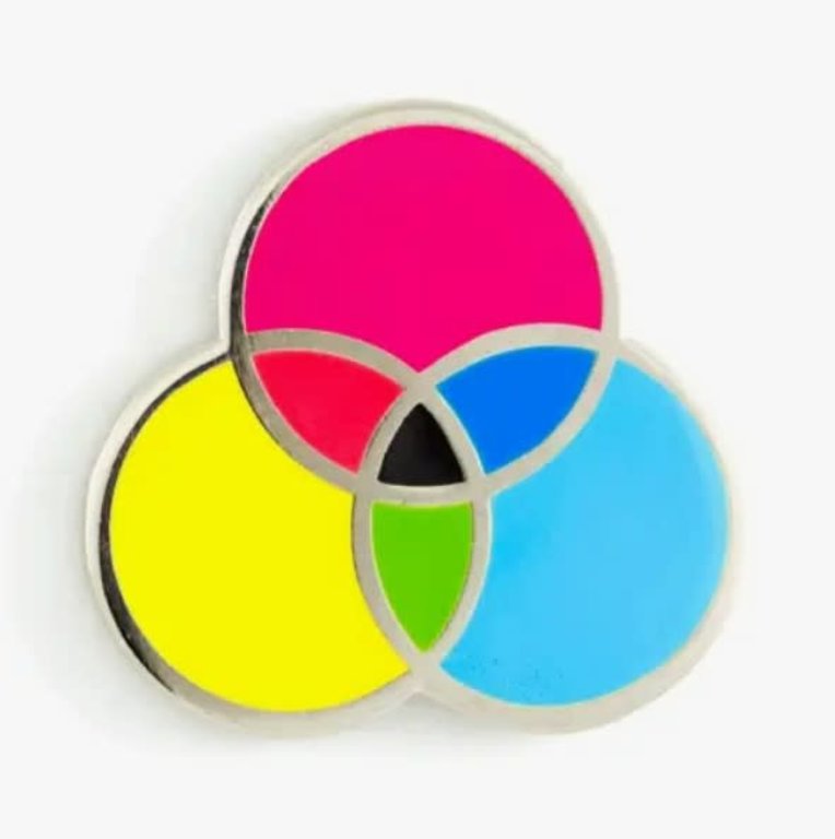 These Are Things These Are Things Enamel Pin CMYK