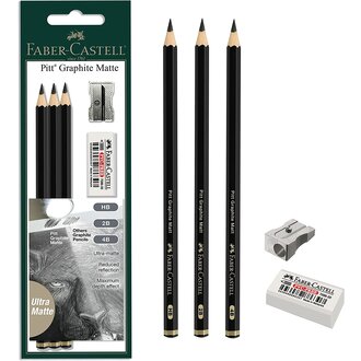 Faber-Castell Faber-Castell Pitt Graphic Matte Pencil 3 Set