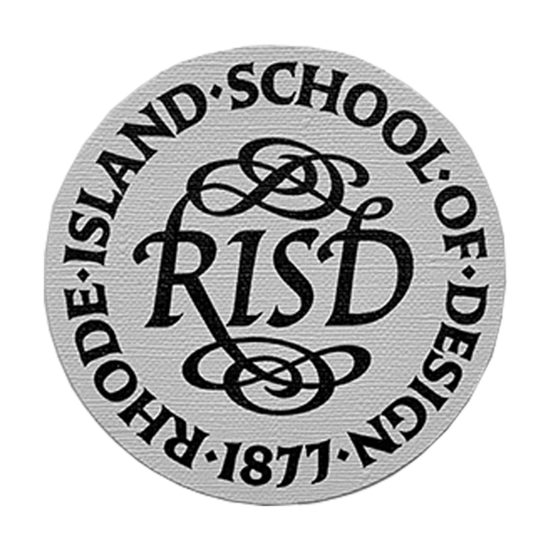 RISD Medallion Durable Sticker 3" Black/White