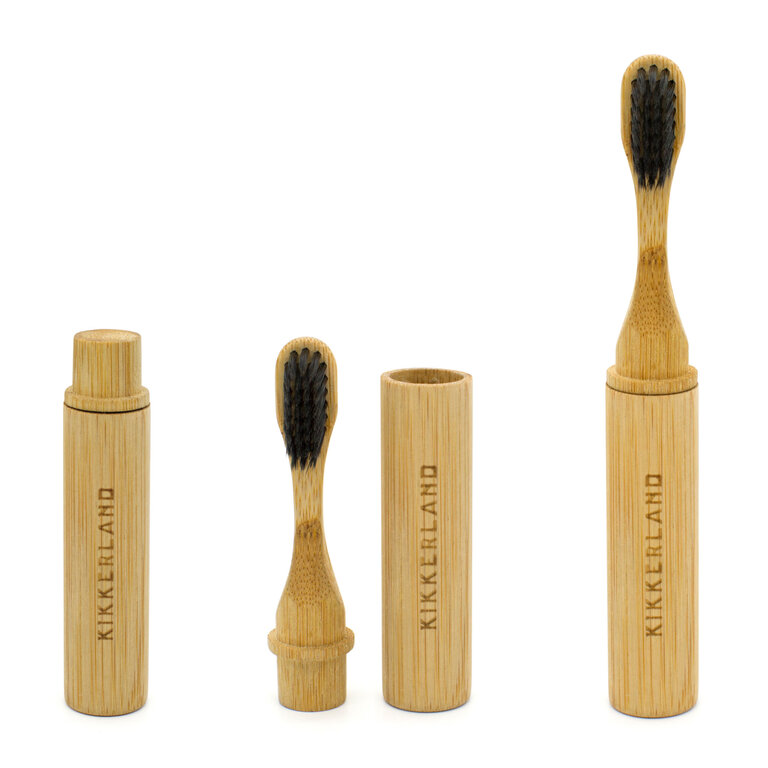 Kikkerland Design On-the-Go Bamboo Toothbrush