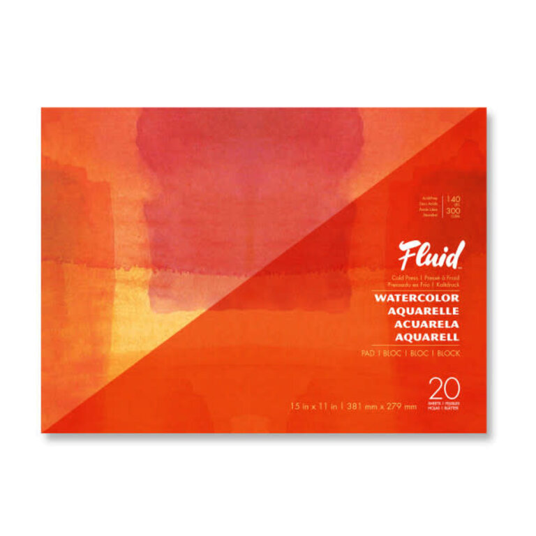 Fluid Fluid Watercolor Pad Cold Press 20 Sheet Pad