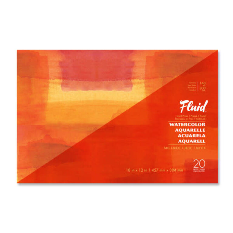 Fluid Fluid Watercolor Pad Cold Press 20 Sheet Pad