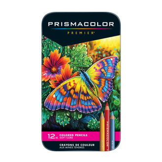 Prismacolor Premier Soft Core Colored Pencil Set, 12-Colors
