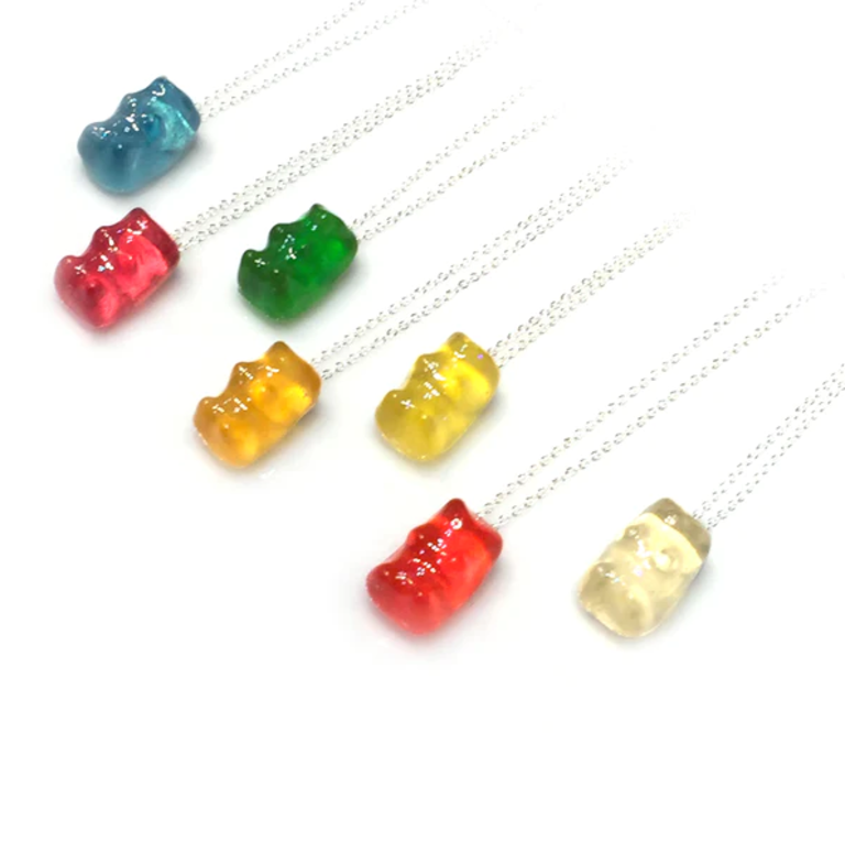 Debbie Tuch Glitterlimes Gummy Bear Necklace