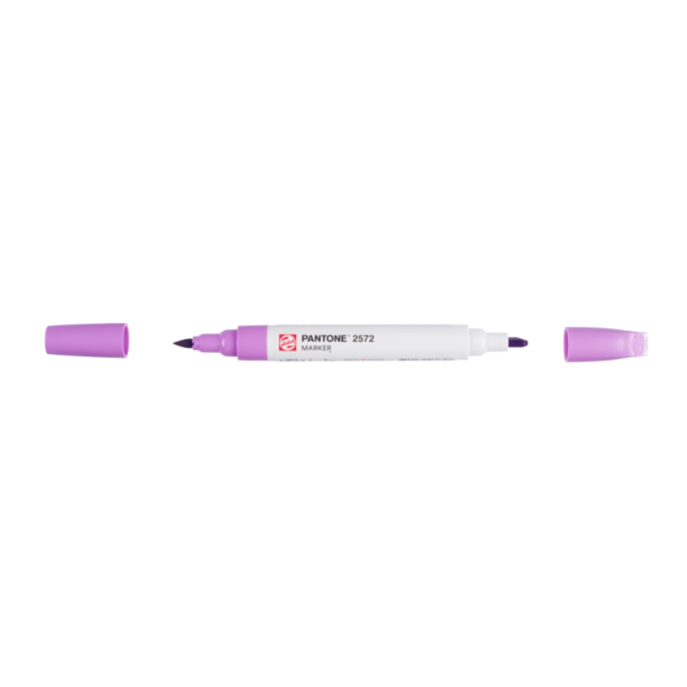 Talens Pantone Marker Set Van 9 Purple - Duo-Tip Brush & Chisel Pennen