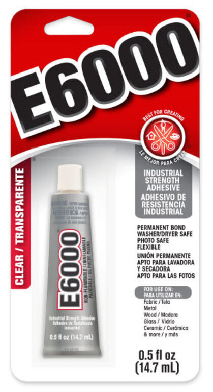 Eclectic E-6000 Glue Industrial Strength .5 oz