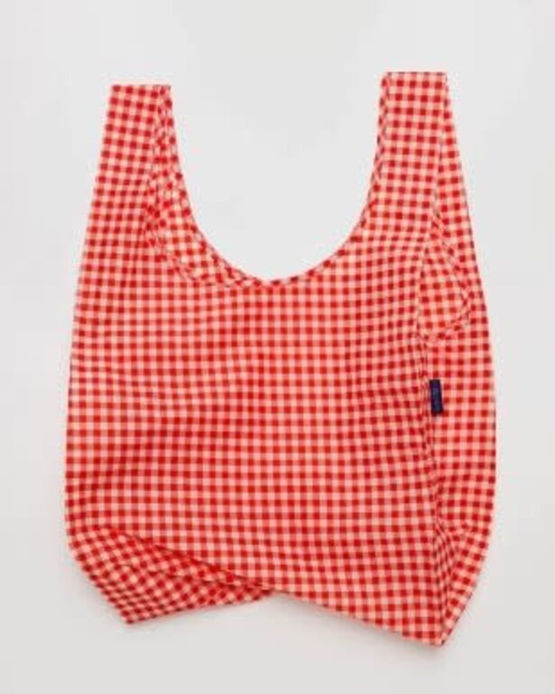 Ellen Van Der Laan Baggu Standard Reusable Nylon Bag Patterns Red Gingham