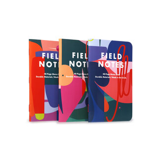 Field Notes Flora Mixed Paper Memo Book 3 Pack