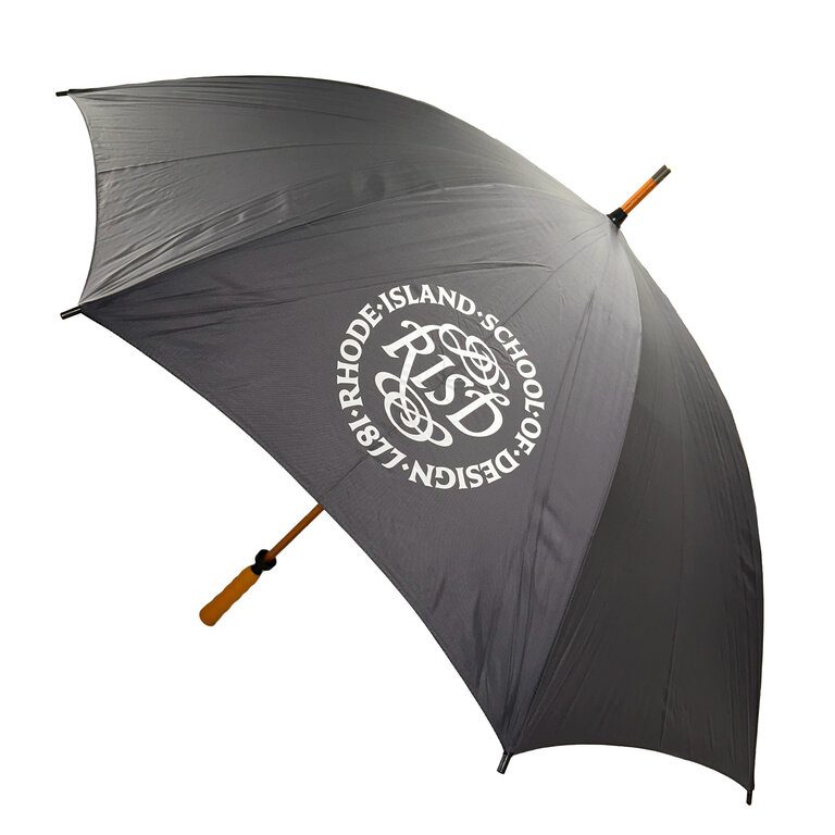 Storm Duds RISD Medallion Sporty Wood Shaft 62" Umbrella Black