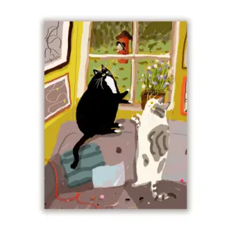 Jamie Shelman The Dancing Cat Card