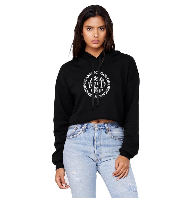 Bella + Canvas Medallion Womens Cropped Fleece Hoodie