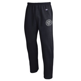 Champion Medallion Open Bottom Sweatpants Black