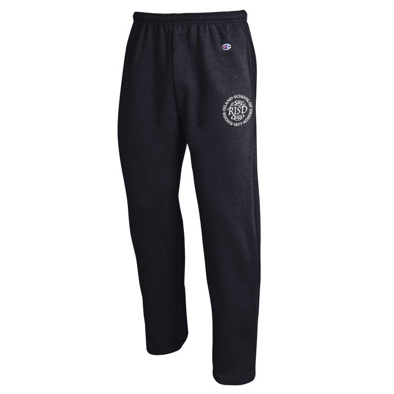 Champion Medallion Open Bottom Sweatpants Black