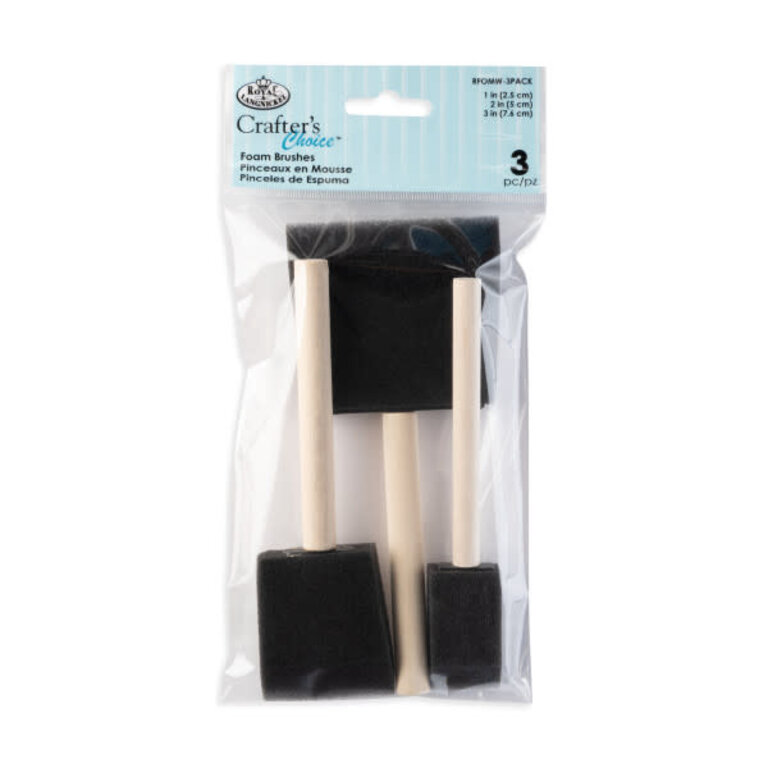 Royal Brush Royal Brush Foam Brush 3-Piece Set