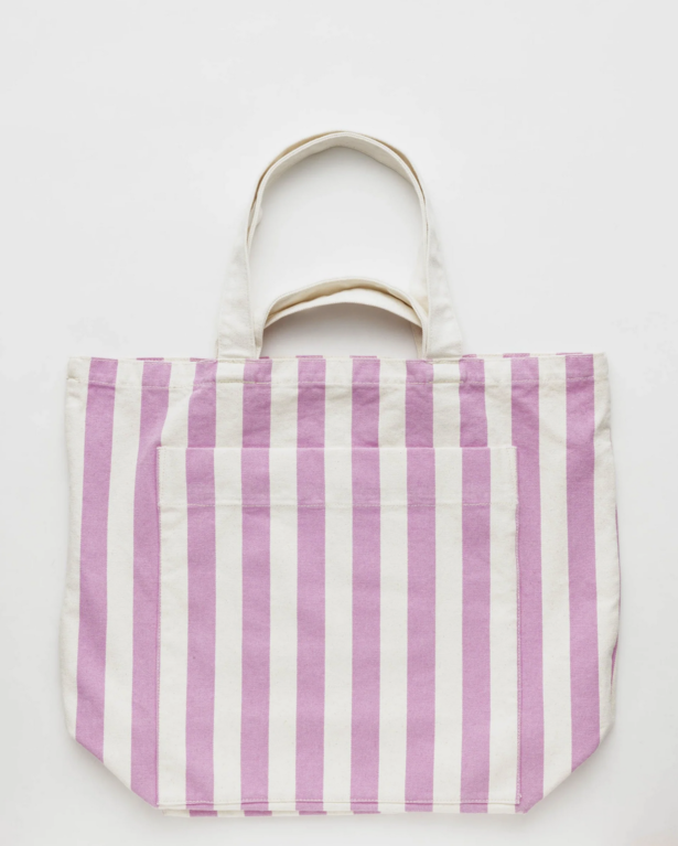 Ellen Van Der Laan Baggu zip Duck Awning Stripe   Pink Giant