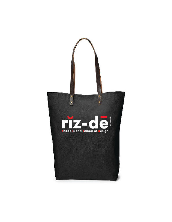 RISD RIZ-DE Black Tote Bag