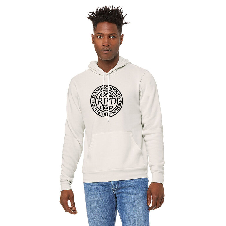 Bella + Canvas Seal Pullover Hoodie   Vintage White/Black XL