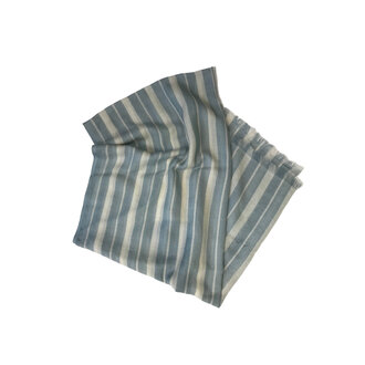Marcia Patmos M.PATMOS  Scarf Blue/Ivory Stripe