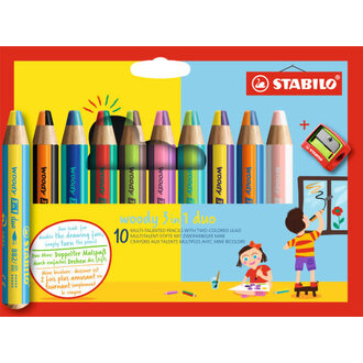 Stabilo Woody 3 in 1 Duo 10 Set