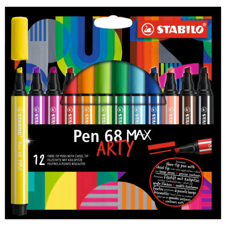 Stabilo Stabilo Pen 68 Max Arty Wallet 12 Set