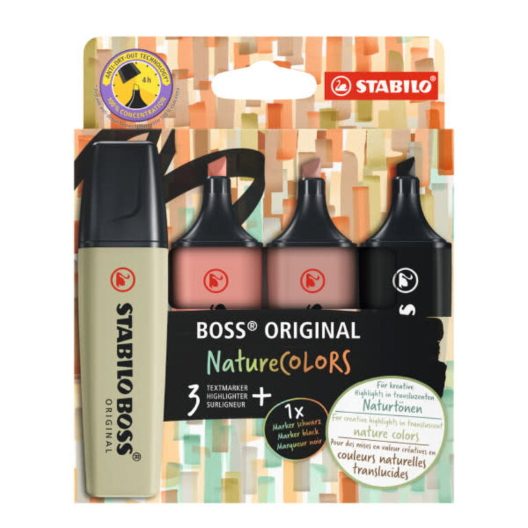 Stabilo Stabilo Boss Highlighter 4 Set