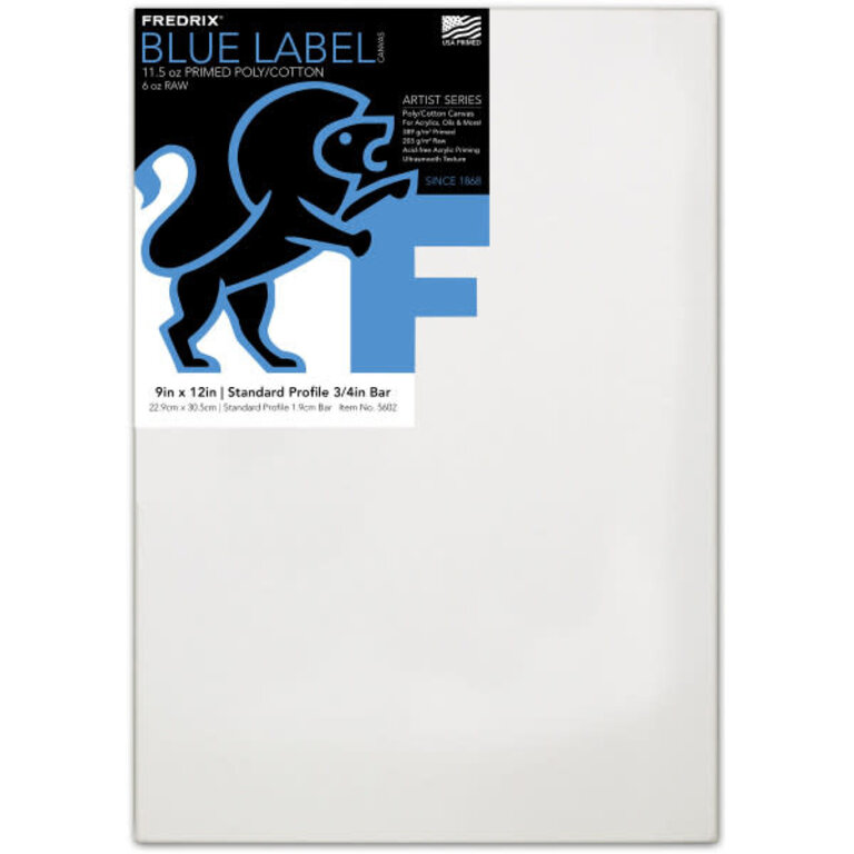 Fredrix Fredrix Artist Series Blue Label Ultrasmooth 11.5 oz. Acrylic Primed Stretched Poly/Cotton Canvas