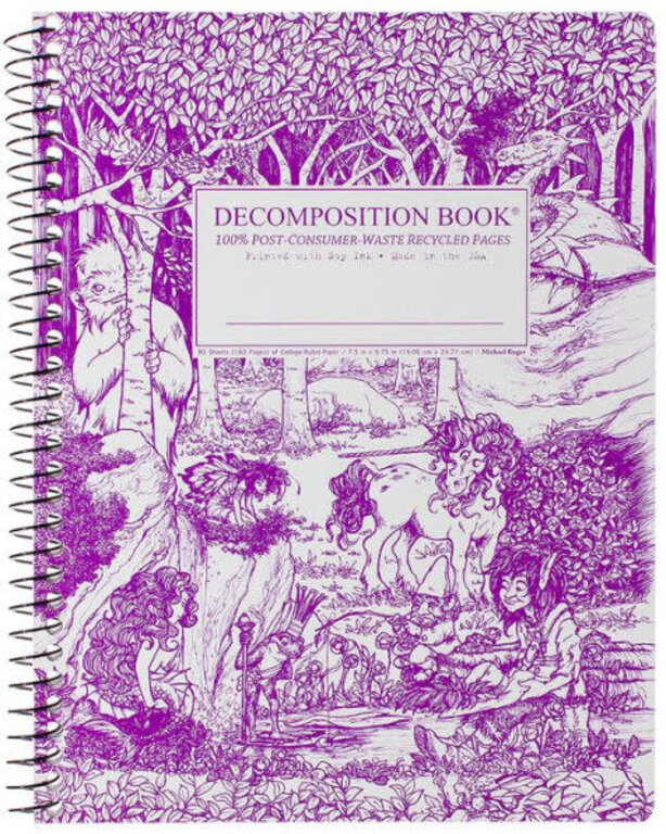 Decomposition Books Decomposition Books Wire Bound Notebook Ruled Fairytale Forest
