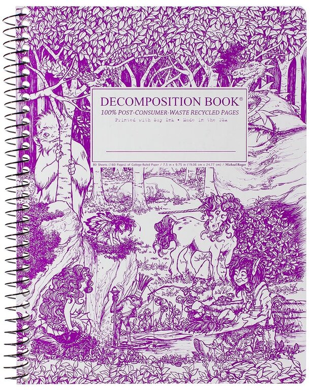 Decomposition Books Decomposition Books Wire Bound Notebook Ruled Fairytale Forest