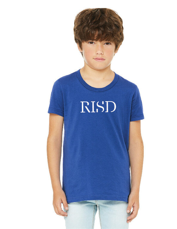 Bella + Canvas Youth Airlume RISD Wordmark Short Sleeve Tshirt