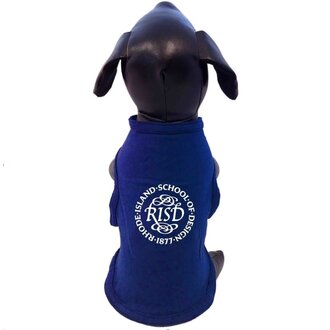 RISD Medallion Dog Cotton Shirt Royal