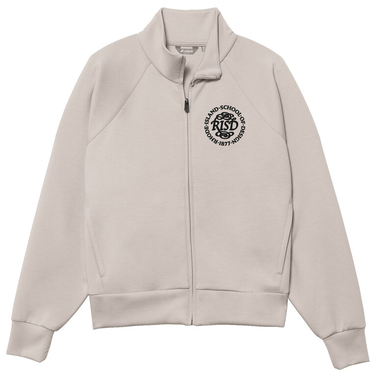 League-Legacy Collegiate Wear Womens Monterey Full Zip Crew Mineral