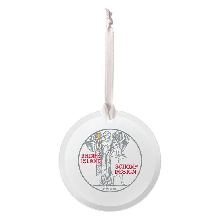 RISD Athena Glass Ornament