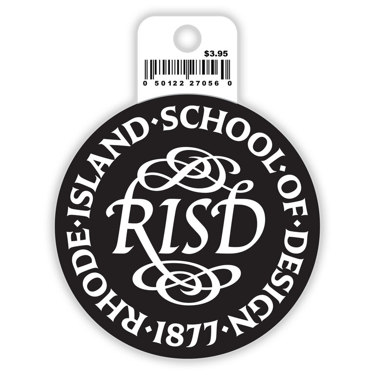 RISD Medallion Sticker Blue/White