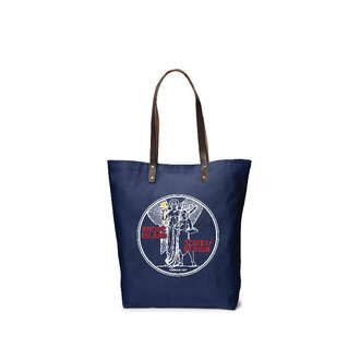 RISD Athena Cotton Tote Bag with Leather Handles RISD Athena Cotton Tote Bag with Leather Handles