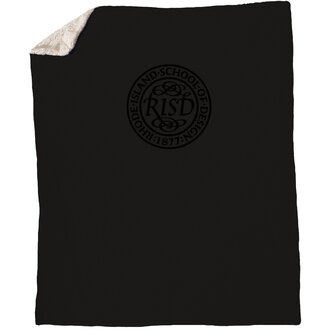 MV Sport Micro Boa Sherpa Blanket RISD Seal  Black