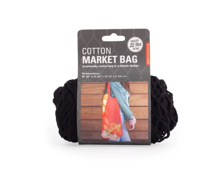 Kikkerland Design Cotton Market Bag