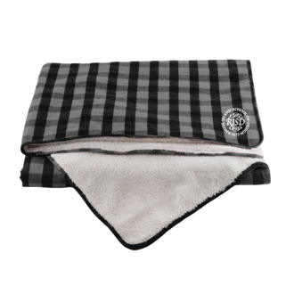 Boxercraft Embroidered Everest Blanket Char/Blk/Nat