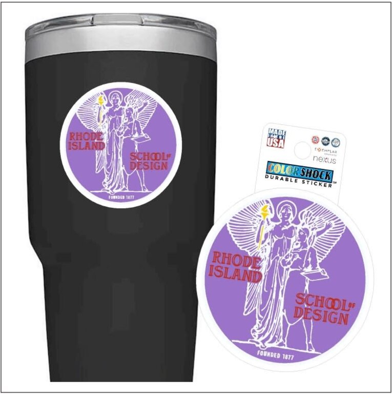 RISD Athena Durable Sticker 3"