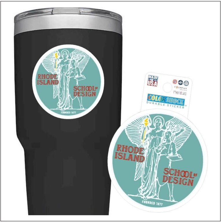RISD Athena Durable Sticker 3"